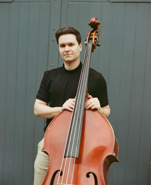 Portrait with double bass